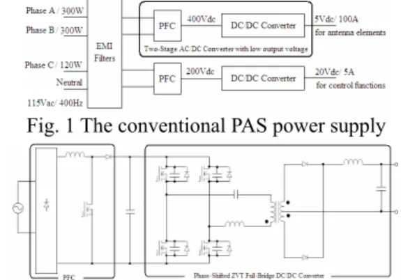 Fig. 1 The conventional PAS power supply 