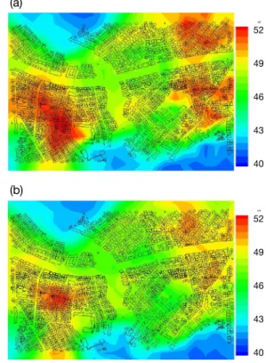 Fig. 10.  RCP8.5 HCM-calculated temperature (°C) distribu-