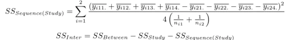 Table 3.2 Orthogonal contrasts for SS Drug and SS Study∗Drug