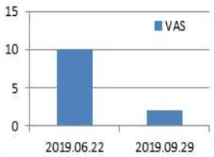 Figure 2. Visual Analogue Scale(VAS) about the  sleep problem.