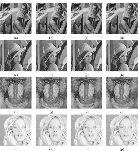 Figure 4.3 Noise reduction at window size = 5 × 5, σ = 30