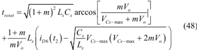 Fig. 8 illustrates the effects of the load current on the  primary current reset time