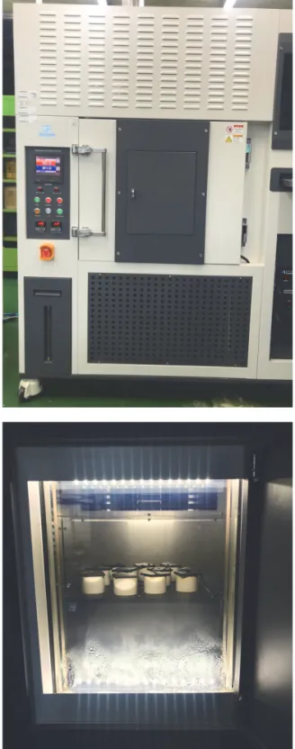 Fig. 6.  Efficiency change of perovskite solar cell over time of damp heat test. 