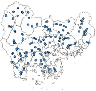 Fig. 1. Map of soil collection site in Gyeongnam province.