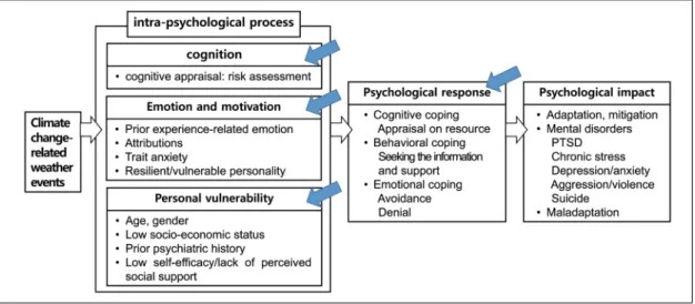Fig. 1. Climate change and psychological adaptation.