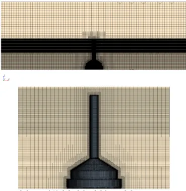 Fig. 2.  파도  반사파  억제를  위한 wave damping 구간. 