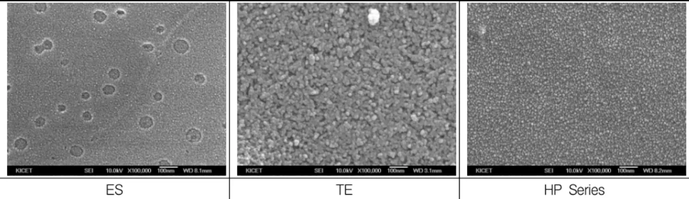 그림 10. Micro-structure of concrete surface
