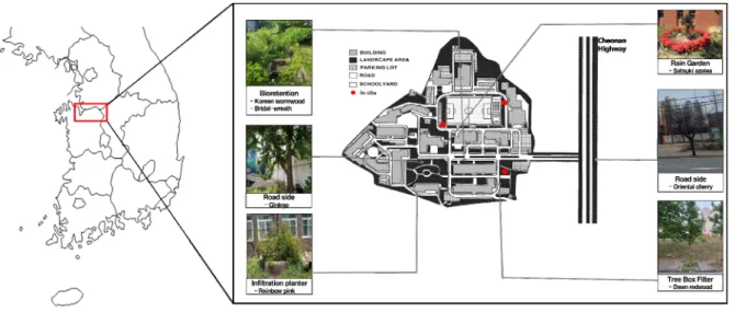 Table 1. Design of low impact development(LID) facility