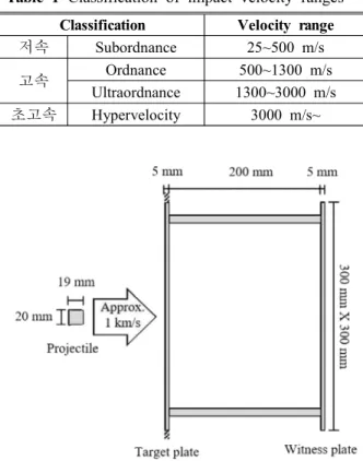 Fig. 3 Shape  of  target  and  witness  plate  coupled 
