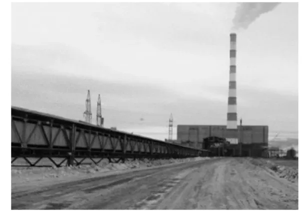 Fig.  1.  Coal  deliveries  for  Berezovskaya  GRES  using  the  overland  belt  conveyor  CML-4500  (stack  height  of  370 m)   