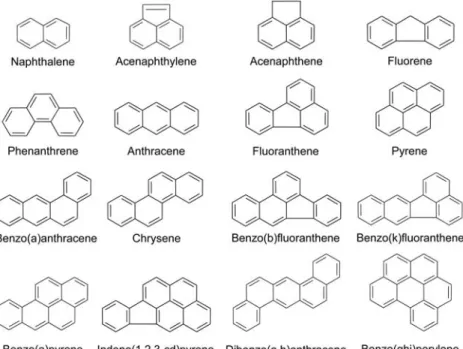 Table 1. Physicochemical properties of 16 US EPA priority PAHs at 25� � C.