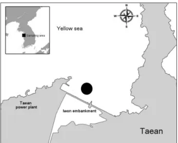 Fig.  1.  Sampling  station  of  triploid  Pacific  oyster  cultured  in 