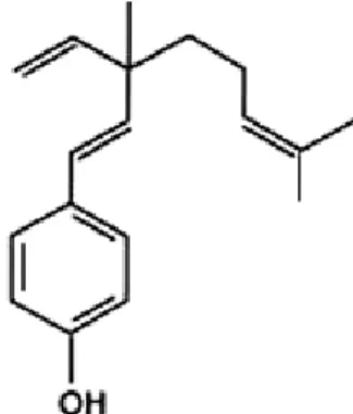 Fig. 1. Structure of bakuchiol from Psoralea coryfolia extract.