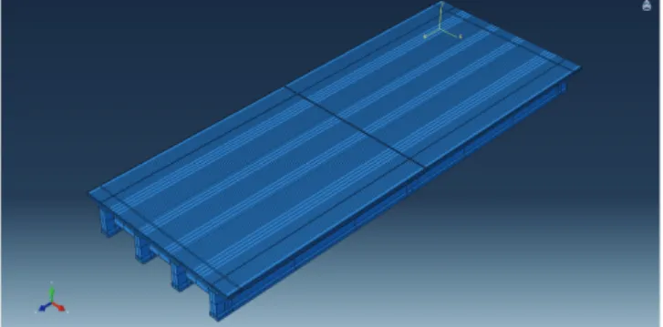Fig. 4 Numerical analysis model of PSC I-girder bridge