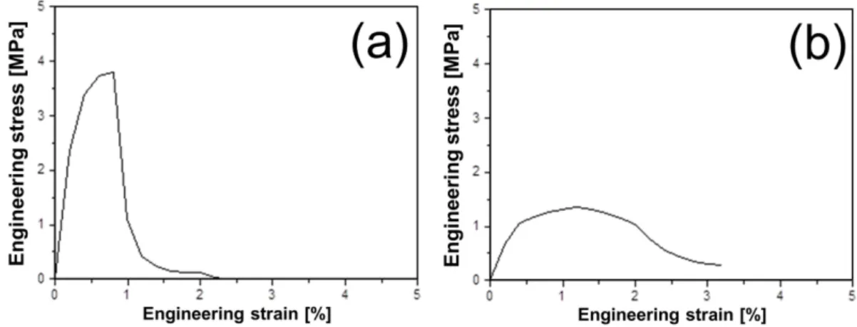 Fig. 6. Tensile deformed/fractured surfaces of Fe-Cr-Al foams with different average pore size.
