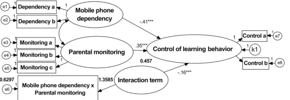 Figure 1. Interaction effect for the moderation model.
