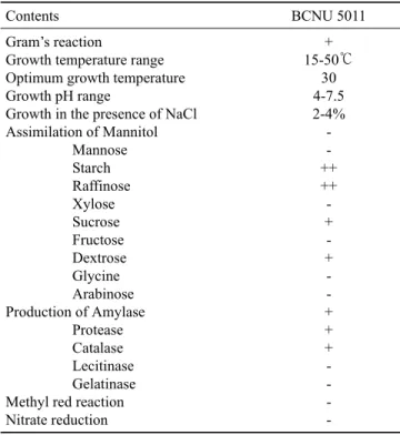 Fig 1. Microscopic morphology of BCNU 5011 strain (magnificans 