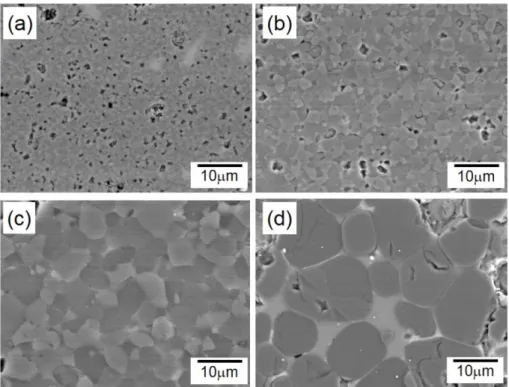 Fig. 7. (a) SEM image and (b~f) EDS mapping of polished AlN-5wt%MCAS specimen sintered at 1,600 o C for 4 h in N 2 atmosphere.