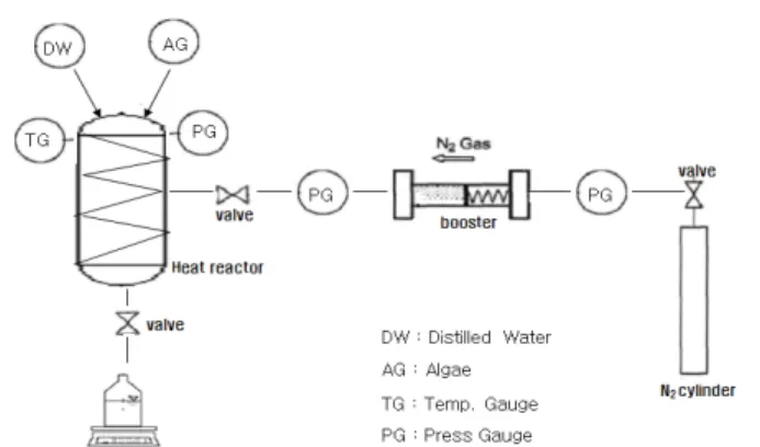 Fig. 1. Schematic diagram for batch type high pressure liquefying  reactor.