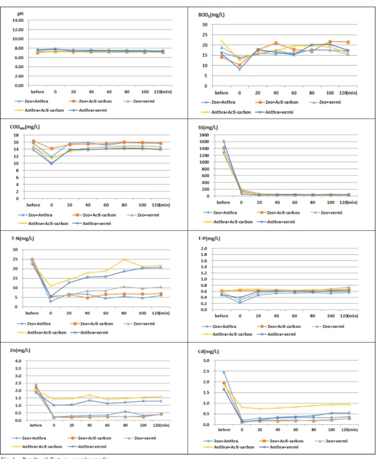 Fig  4  .  Results  of  Test  on  complex  media