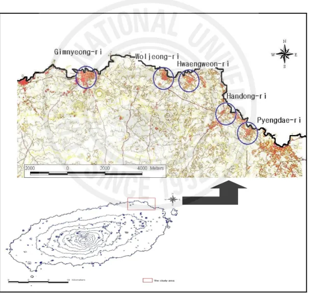 Figure  1. Map of the survey site. 