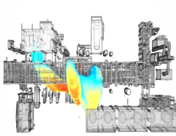 Fig.  10.  Release  area  of  H 2   in  +X  direction.