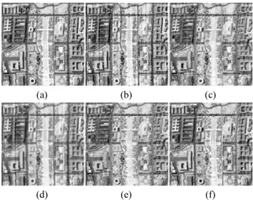 FIG. 2. Destriped results of band 58 in Scenario 1. (a) Original  image. (b) Noisy image