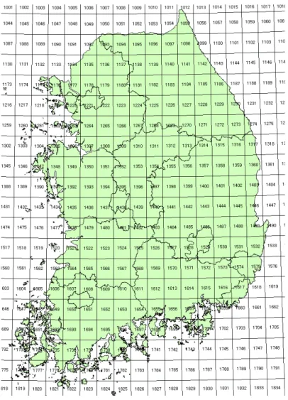Fig. 3. The Index of RCM Grid Networks.