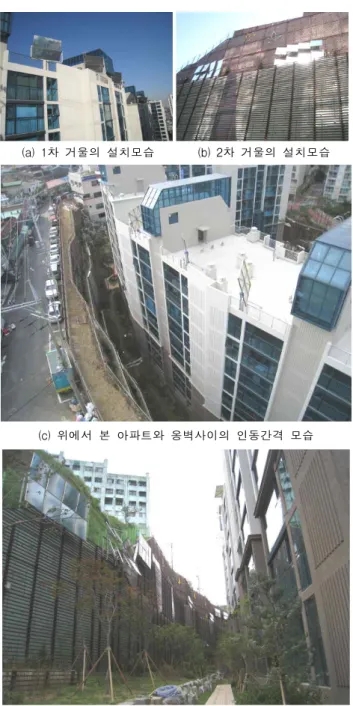 그림 1. 거울형 태양광 채광시스템의 설치개념도 에 적용된 반사거울형 태양광 채광시스템의 채광성능을평가한 결과, 실내 주광조도비는 미설치시 평균 0.1% 미만으로 나타난데 반해 설치시에는 0.8%까지 증가한 것으로 나타났다[8,9]