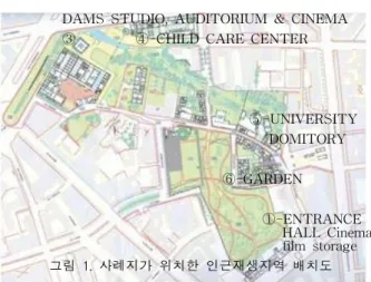 그림  4.  도축장  재활용계획                DAMS  STUDIO,  AUDITORIUM  &amp;  CINEMA           
