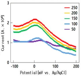 Fig.  2.  C-V  Curves  SUS-304  using  2.5×10 -3 M  TEA  corrosion  inhibitor  in  0.5  N  NaClO    solution.
