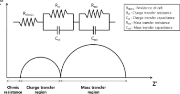 Fig. 3. Electrochemical impedance spectroscopy (EIS) of the PEMFC.
