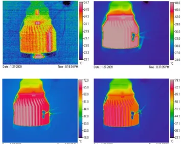 Fig. 6  Infrared thermal image of the high power 