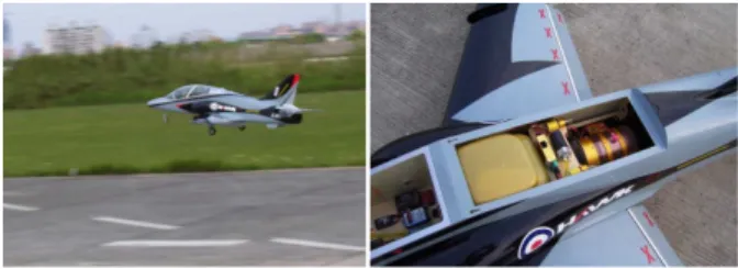 Fig. 1 RC planes with micro turbojet engines (1)