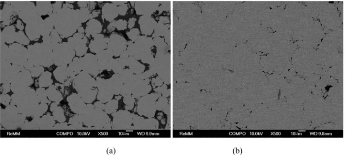 Fig. 5. Density and micro-hardness of Ti 50 Cu 20 Ni 20 Al 10
