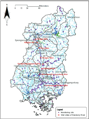 Fig.  1.  Map  showing  tributary  monitoring  point.