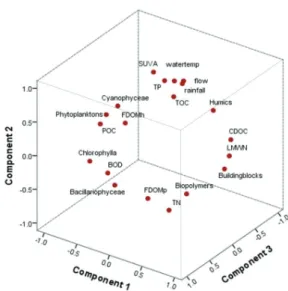 Fig.  5.  Components  plot  in  the  rotated  space.