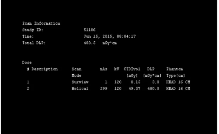 Fig.  2.  DICOM  file  information  of  temporal  bone  CT  in  conventional  scan