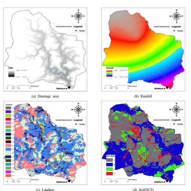 Fig. 2. Study area of Nakbon-A watershed.