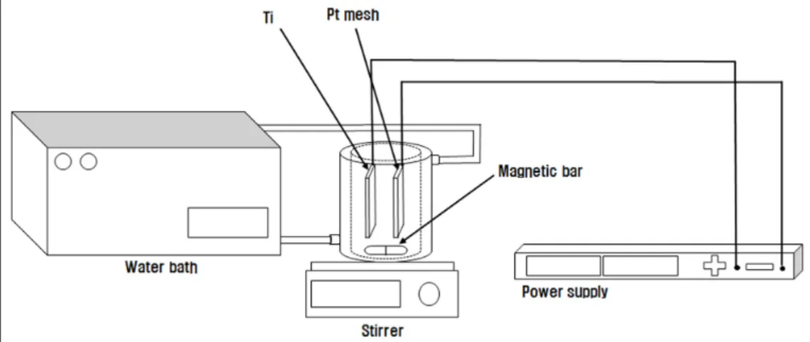 Fig. 1. Schematic diagram of anodization reactor.