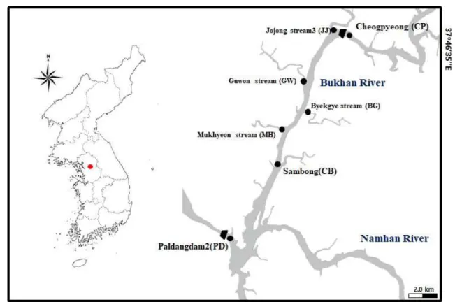 Fig.  1.  Study  area  with  sampling  location