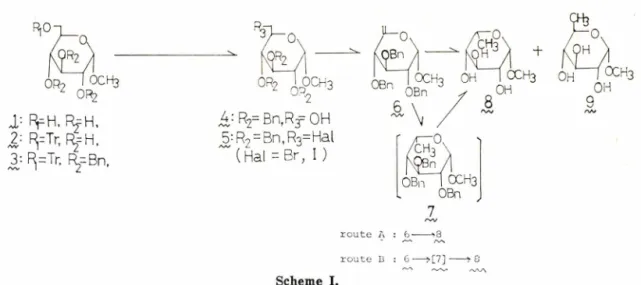 Table  I-Synthesis  of  m ethyl- 6 -deoxy-^-L-idopyranoside.