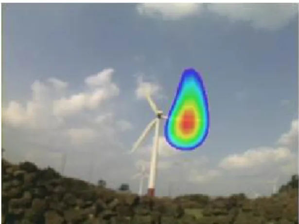 Fig.  7.  Measured  wind  turbine  noise  source    wind  acoustic  array  system.
