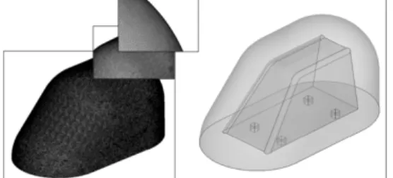 Figure 3 Acoustic mesh used for initial HSM simulations. 