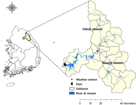 Fig. 2. Soyang-dam watershed.