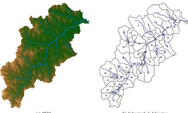 Fig. 6. HSPF model configuration of Gamcheon River basin.