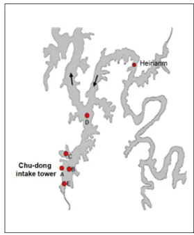 Table  1. Annual  rainfall  in  Daechung  reservoir