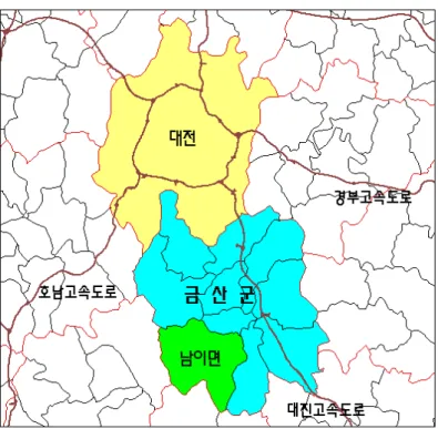 Fig. 2. A location map of the study area.