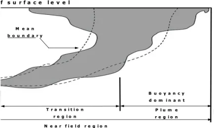 Fig. 2.1 Initial buoyant jet motion in near field region