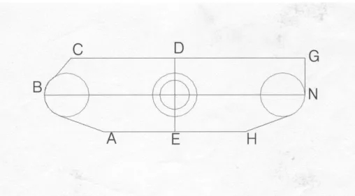 Fig. 2. Left facing unit Hinge-stone frame